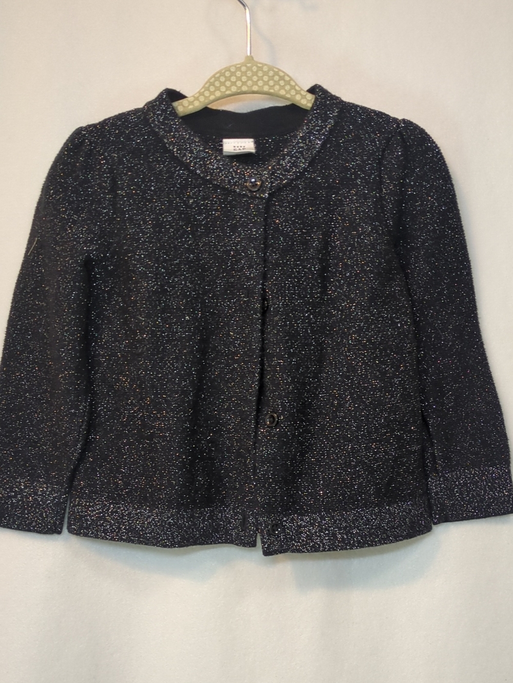 GAP Toddler Black Sparkle Knit Cardigan